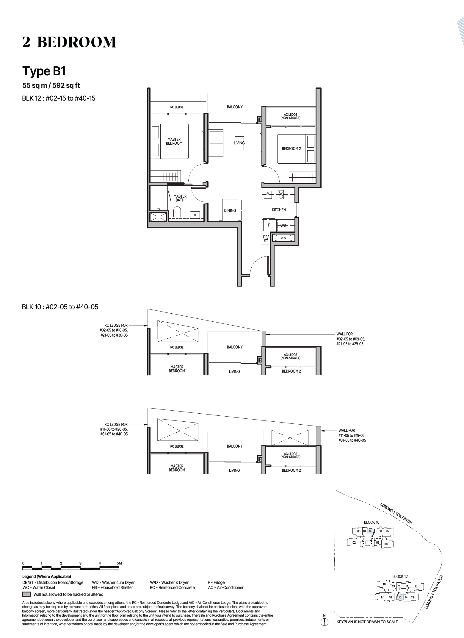 The Orie 1 Bedroom Floor Plan 3