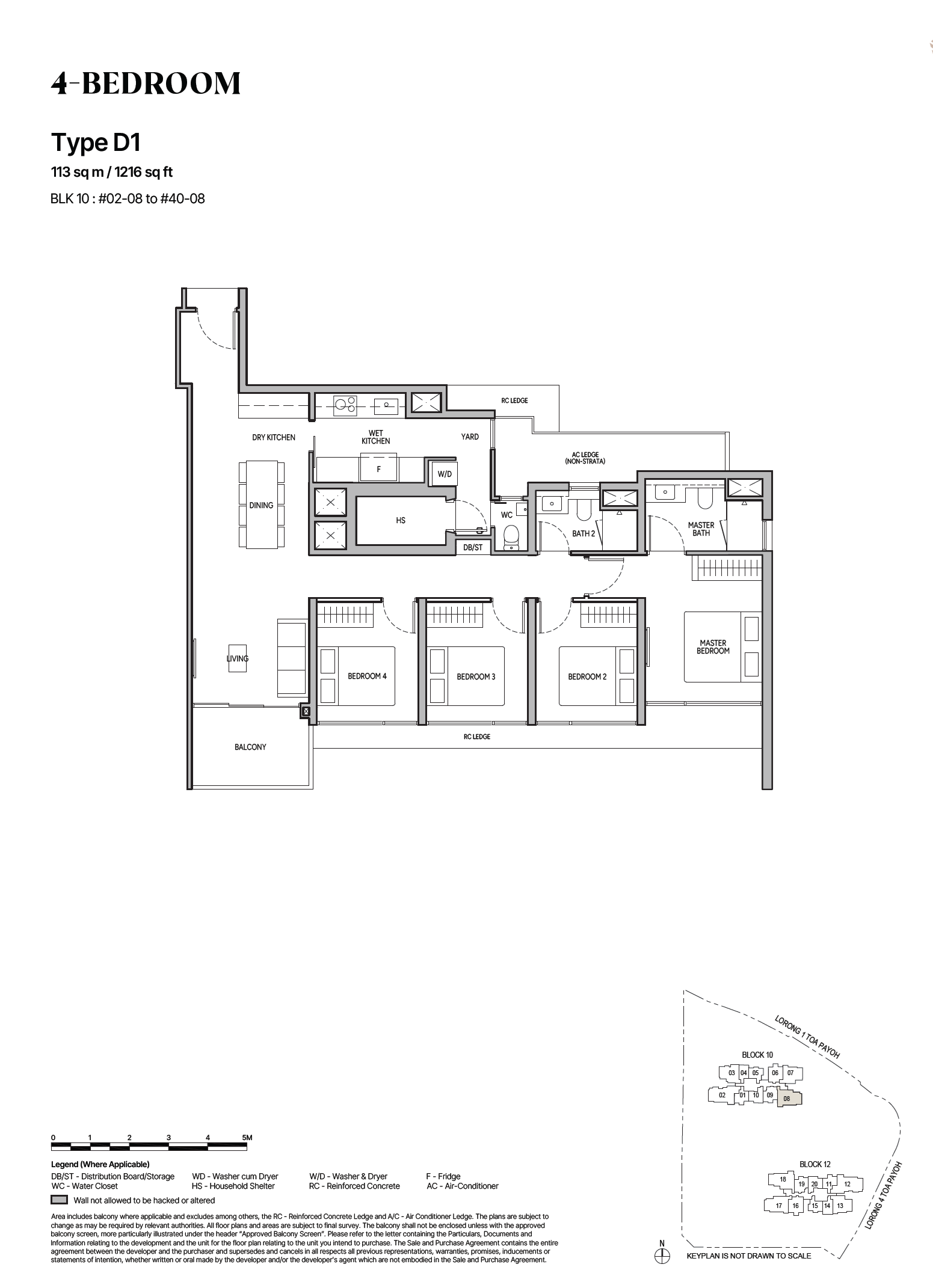 The Orie 1 Bedroom Floor Plan 5